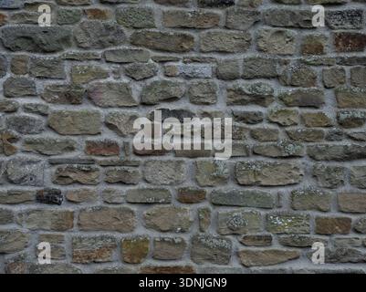 Rustic Weathered Dry Stone Wall Seamless Rock Texture Stock Photo