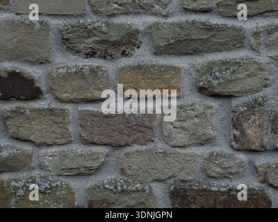 Rustic Weathered Dry Stone Wall Seamless Rock Texture Stock Photo