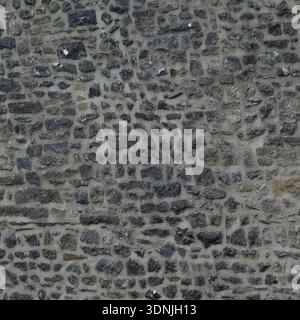 Historic Limestone with Natural Black Staining Stock Photo
