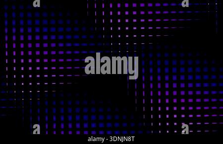 Neon purple grid abstract background with glowing dot matrix and highcontrast darkness, ideal for cyberpunk graphics, electronic music posters, tech Stock Vector