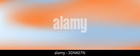 Warm color sunset gradation. From coral to light blue tone. Stock Vector