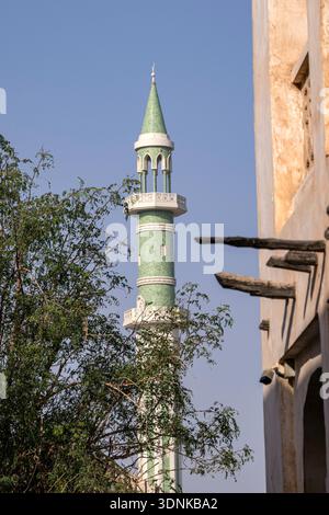Doha, Qatar - January 25, 2026: Minart of Mosque in Doha Qatar Stock Photo