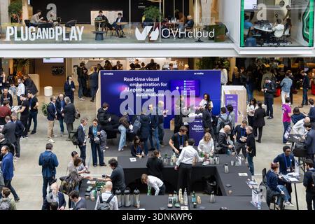 Paris, France. 10 February 2026: AI Day event at STATION F in Paris, a conference dedicated to artificial intelligence, innovation and technology Stock Photo