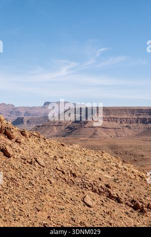 Rocky desert in Morocco Stock Photo