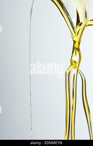 Abstract oil splashes and drips for luxury design. Stock Photo