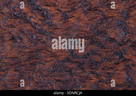 Rough brown leathery texture Stock Photo