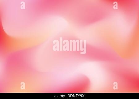 Pink smooth gradient flowing background. Pastel pink soft elegant mesh background. Vector minimal mesh wave gentle rose backdrop. Feminine delicate Stock Vector