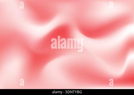 Smooth red gradient flowing background. Pastel pink soft elegant mesh background. Vector minimal mesh wave gentle rose backdrop. Feminine delicate Stock Vector