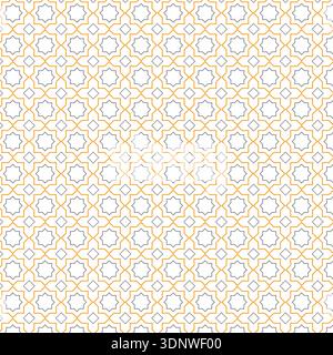 Seamless Geometric Islamic Star Pattern Stock Vector