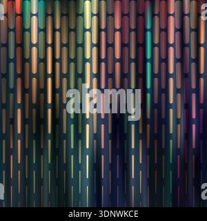 Vivid color vertical dashed lines. Abstract motion wavy background. Vector illustration for design. Stock Vector