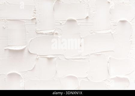 Textured white brick wall, stucco pattern Stock Photo