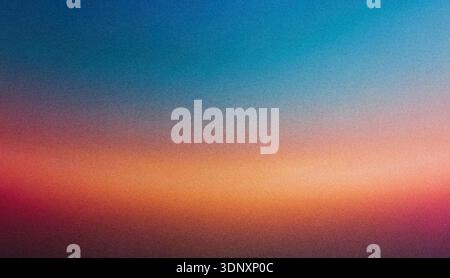 Beautiful sunset showcasing a gradient of colors blending into darkness. The scene captures vibrant hues of blue, pink, and orange, creating a serene Stock Photo