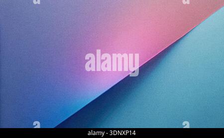 Gentle gradient blends of blue and purple create an abstract backdrop, showcasing a smooth transition of colors that evoke a calming and artistic atmo Stock Photo