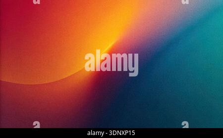 Bright and colorful abstract design showcasing a smooth gradient from red through orange, yellow, green, and blue. The blend of hues creates a warm an Stock Photo