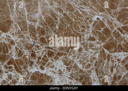 Brown marble pattern (Emperador Light) for texture and design. Stock Photo