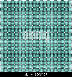 Seamless Aqua Woven Textile Texture Stock Vector