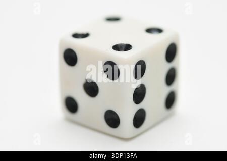 Dice for casino and backgammon on isolated white background Stock Photo