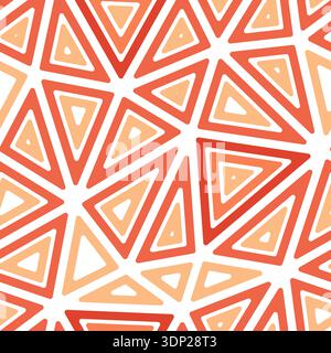 Triangle shapes background featuring large, multiple repeated inner triangles in a one-tone colored style. Stock Vector
