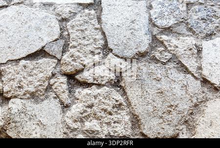 Rough gray stone wall as creative background. Grunge brick wall texture background Stock Photo