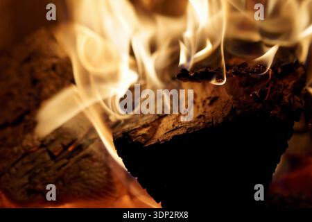 close up of fire Stock Photo