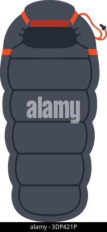 Cartoon style grenade icon with segmented body and small pin detail at the top Stock Vector