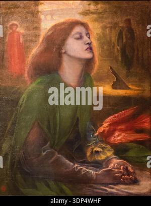 'Beata Beatrix' (1864) by Dante Gabriel Rossetti, a portrait of ...