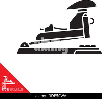 Office stapler vector glyph icon Stock Vector
