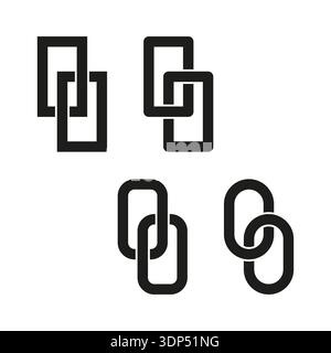 Significant teamwork connections. Magnificent unity symbolisms. Professional link Vector. Sophisticated cluster objects. EPS 10. Stock Vector