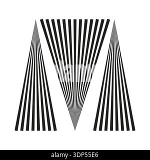 Sophisticated linear icons. Geometric triangles Vector. Optical illusions symbols. Clear backgrounds atmospheres. EPS 10. Stock Vector
