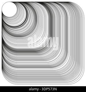 Square tunnel icon. Wireframe corridor vector. Deep perspective art. Geometric path shape. Stock Vector