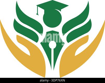 University Symbol Vector hand for education logo design Stock Vector