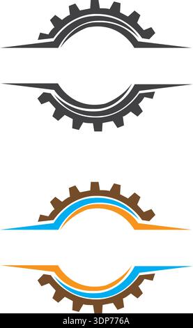 gear logo icon design template vector Free Vector Stock Vector