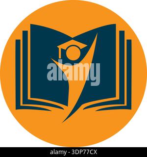 set of education logo template with pen creative concept Pro Vector Stock Vector