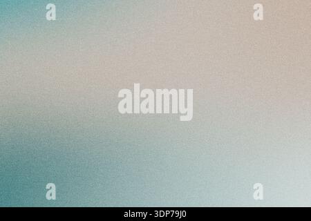 Gradient background with soft teal and tan grain texture Stock Photo