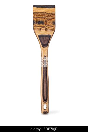 Wooden Spatula Kitchen Utensil Isolated on White Stock Photo