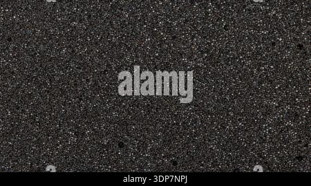 Black foam displaying a uniform porous surface texture suitable for various design backgrounds Stock Photo
