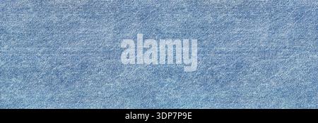 Blue denim fabric displaying a uniform woven texture, ideal for backgrounds Stock Photo