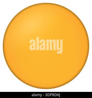 Glass yellow ball or precious pearl. Glossy realistic ball, 3D abstract vector illustration highlighted on a white background. Big metal bubble with Stock Vector
