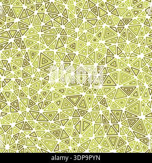 Abstract background with geometric mosaic shapes. Compact triangle size. Multiple repeated inner triangles. Monotone colored style. Stock Vector