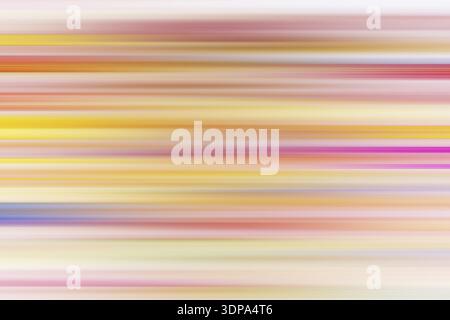 Blurred abstract rainbow texture background in pastel colors with horizontal stripes Stock Photo