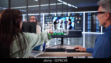 The Creative Video Editor: Transforming Ideas Into Stunning Visuals Stock Photo