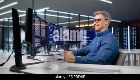 Celebrating Performance Optimization Win With New Code In Software Project. Stock Photo