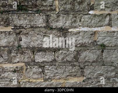 Moody Stone Facade Rough Texture Stock Photo