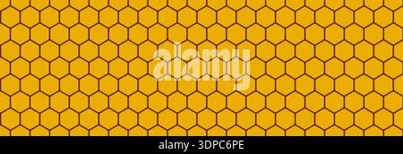 Pattern hexagon modern with fiber honeycomb vector and 3d abstract art. Background bee black with blue cell comb and dark digital effect. Fishnet Stock Vector