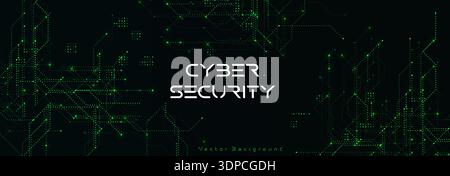 AI Digital Communication Cybersecurity Line Background. Artificial Intelligence Neural Firing Network Concept for Digital Science and Technology Forum Stock Vector