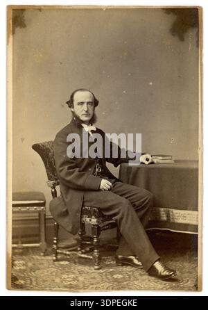 Victorian man - Reverend C B Hutchinson. He was an Assistant Master of Rugby School around 1861. Image dates 1863 -1864.  By Henry Peach Robinson. Stock Photo