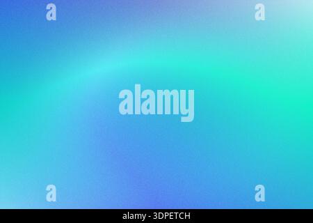 Smooth gradient shifting from blue to cyan with light grainy texture Stock Photo