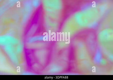 Soft pastel holographic abstract background with dreamy pink and mint blur for modern design Stock Photo