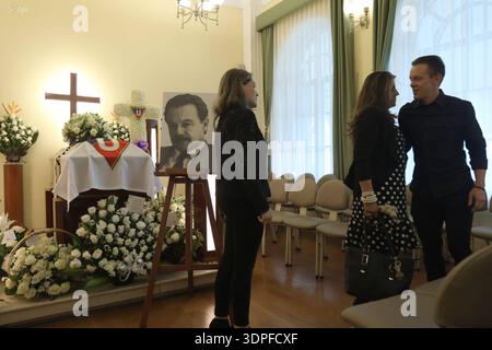 VELORIO MARCELO DOTTI February 14, 2026 Family and friends attend the ...