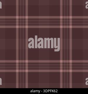 Fluffy pattern texture textile, professional background vector fabric. Goose foot plaid seamless tartan check in red and dark colors palette. Stock Vector